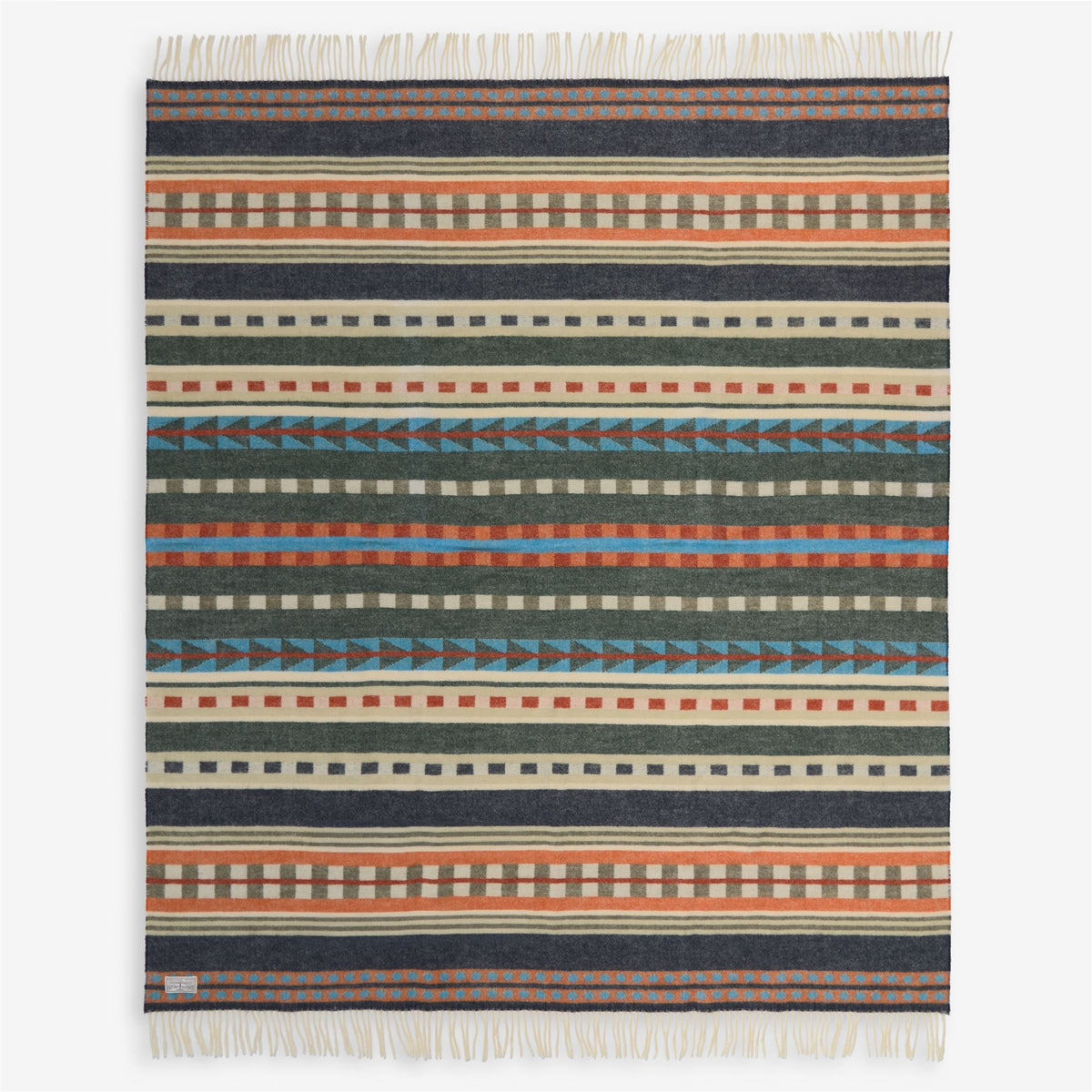 Coperta in lana blu unisex