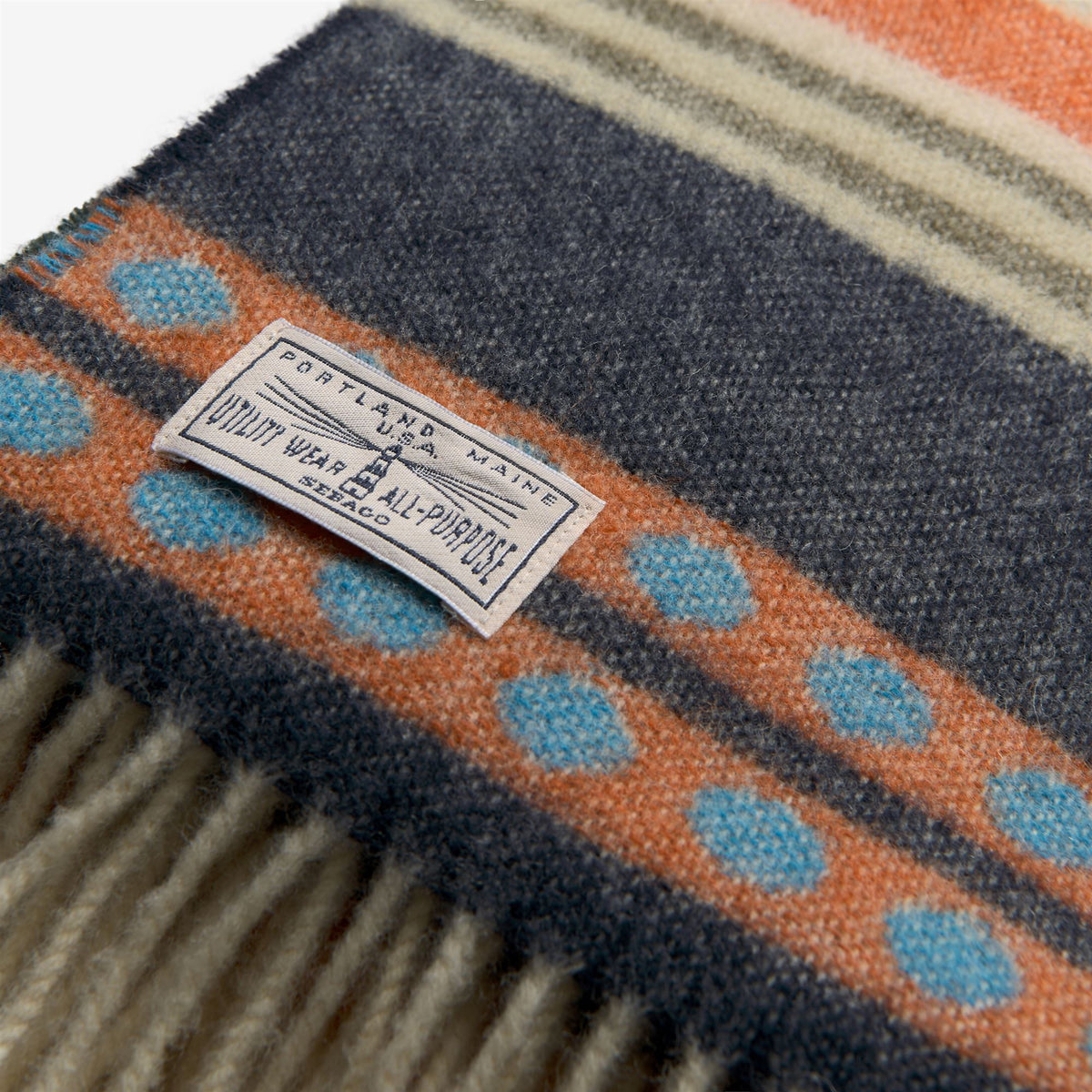 Coperta in lana blu unisex