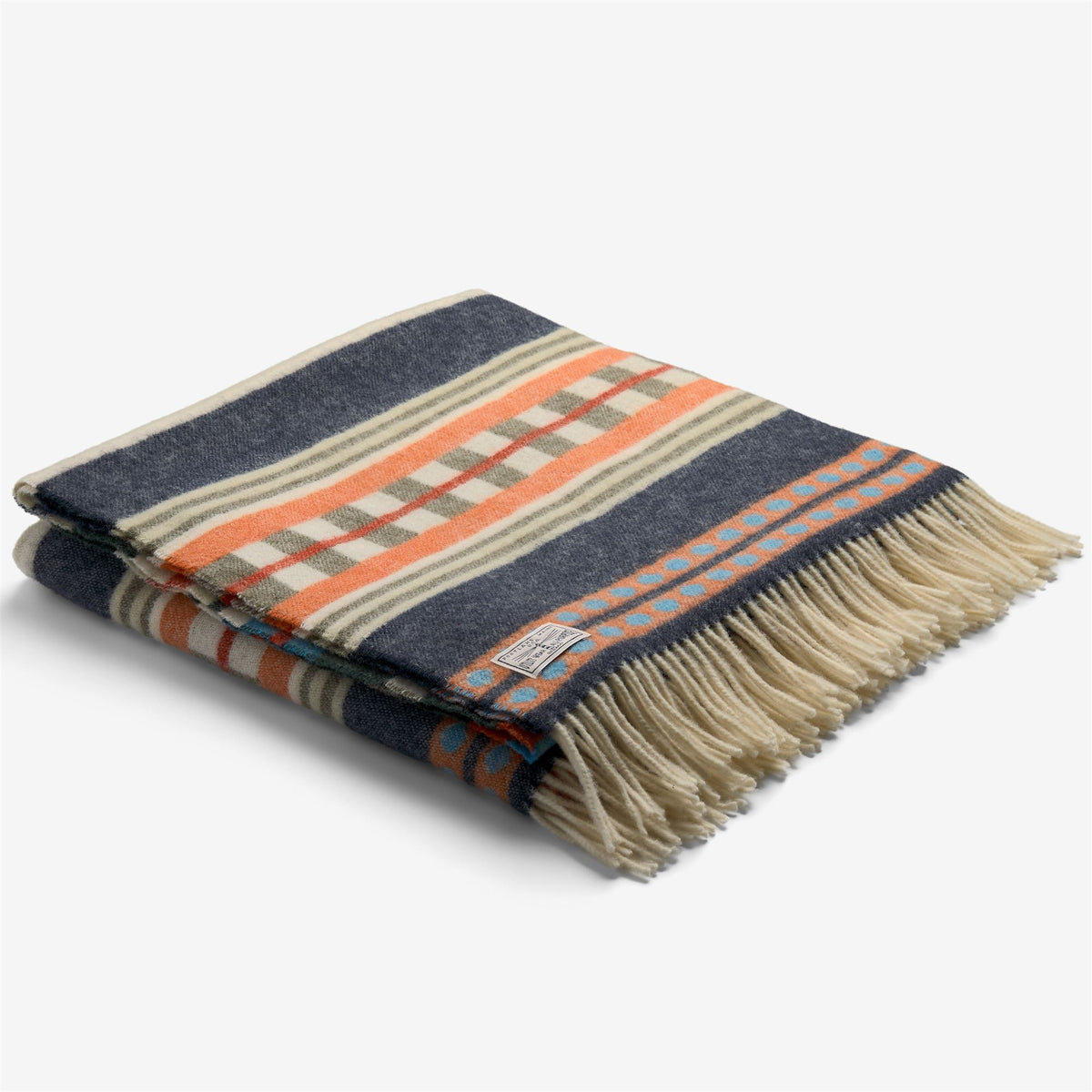 Coperta in lana blu unisex