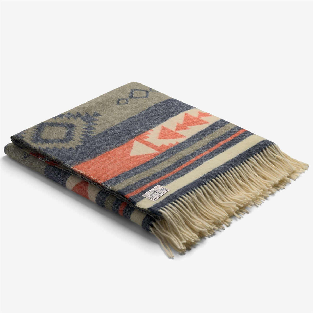 Blue Unisex Wool Blanket