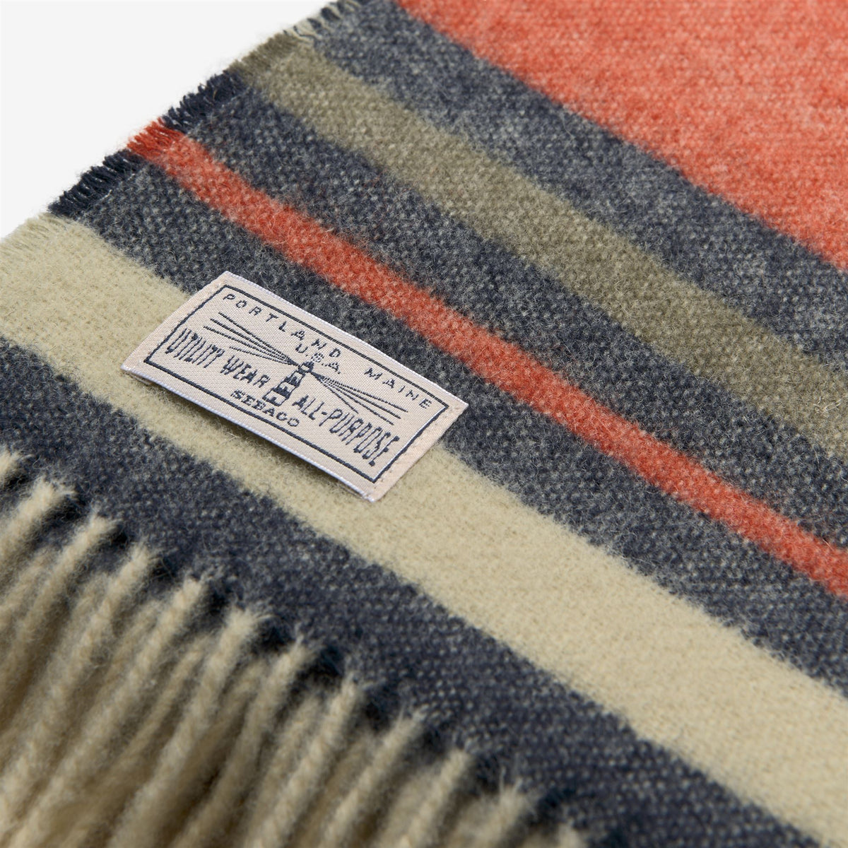 Blue Unisex Wool Blanket