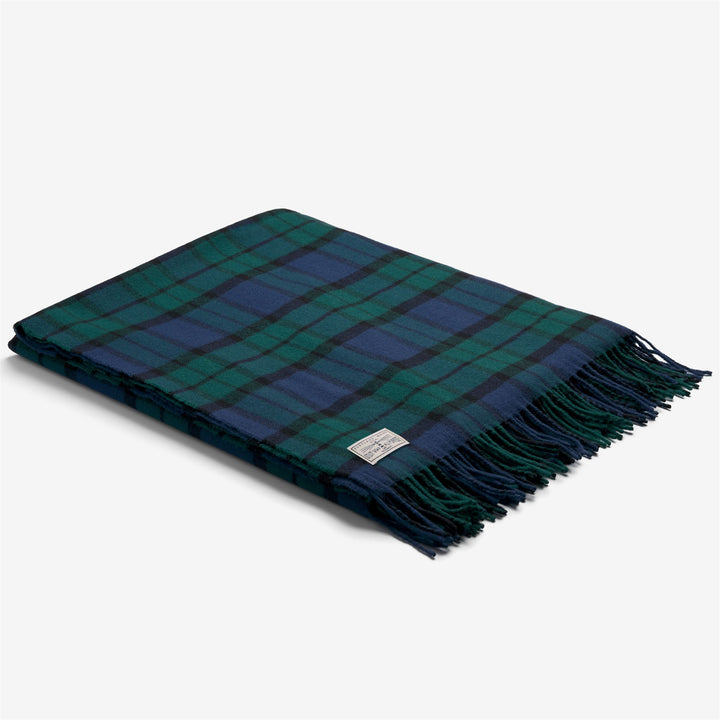 Green multi-colored Unisex Wool Leisure Blanket 1