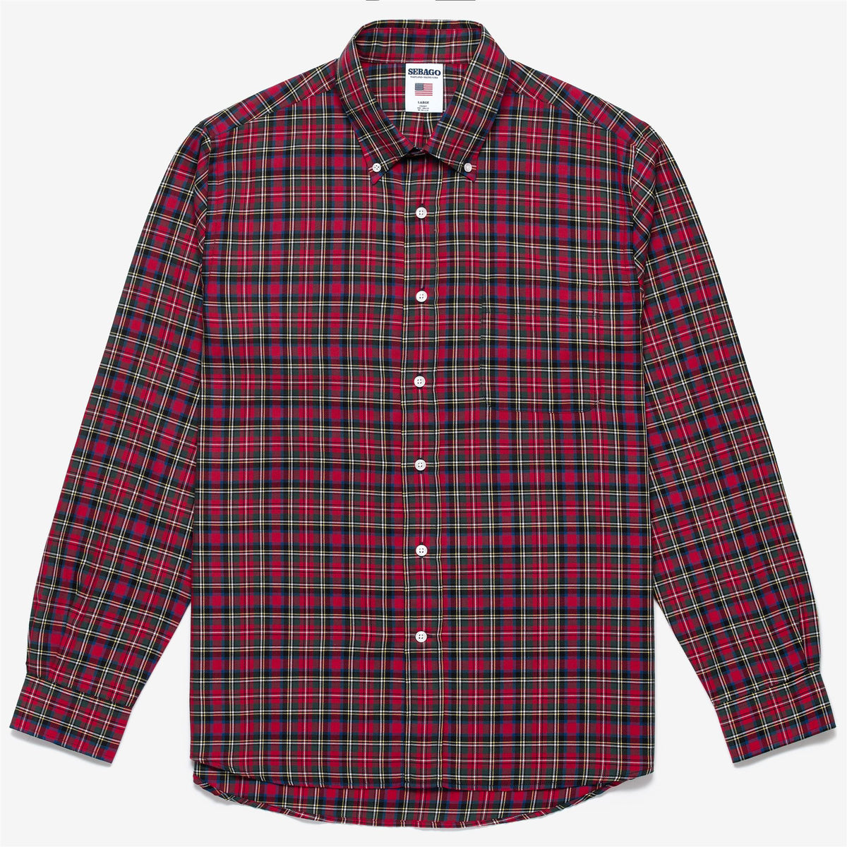 Red Men's Cotton Shirt