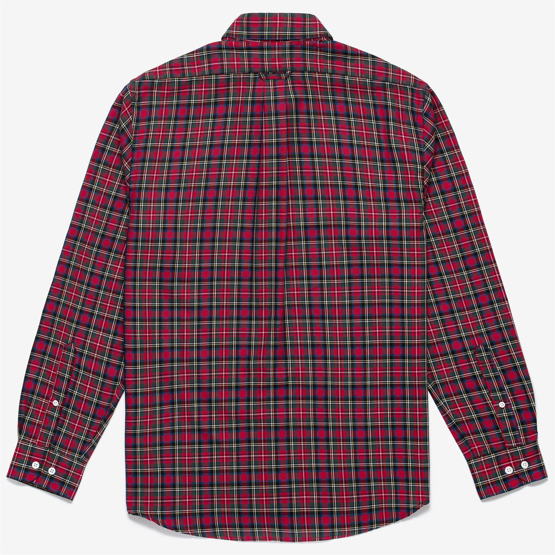 Red Green Men's Cotton Button Down Yachting Shirt main