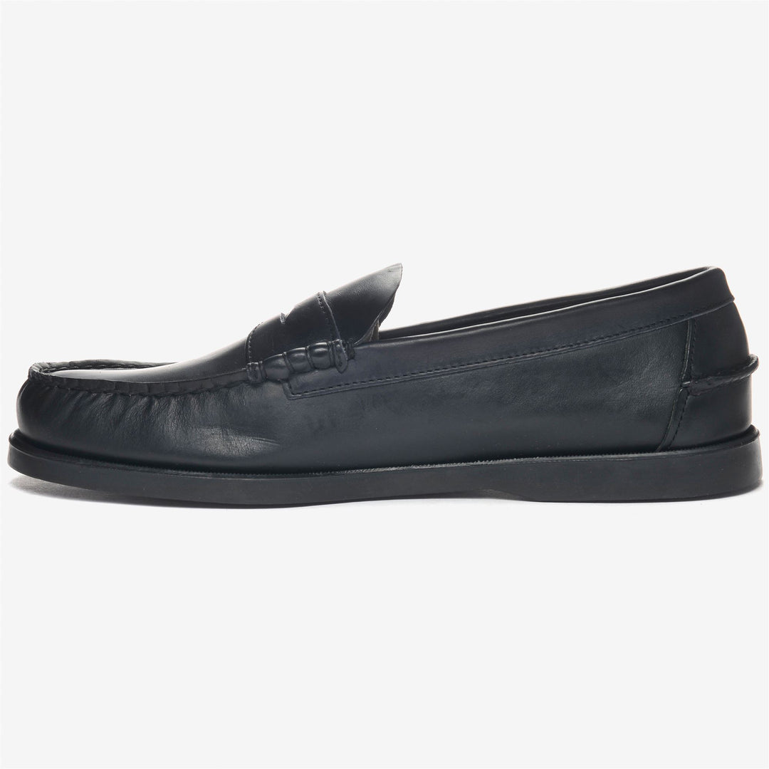 Mocassino slip-on da uomo in stile nautico, nero main