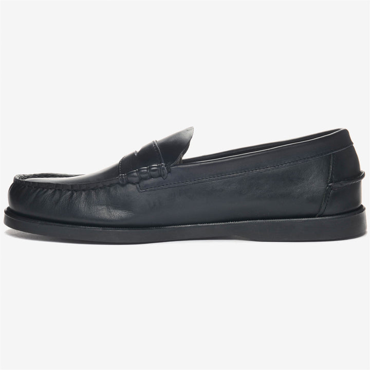 Mocassino slip-on da uomo in stile nautico, nero 3