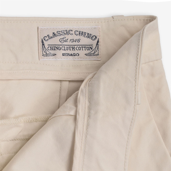 Pantaloni chino beige da donna per il tempo libero con tasche laterali 3