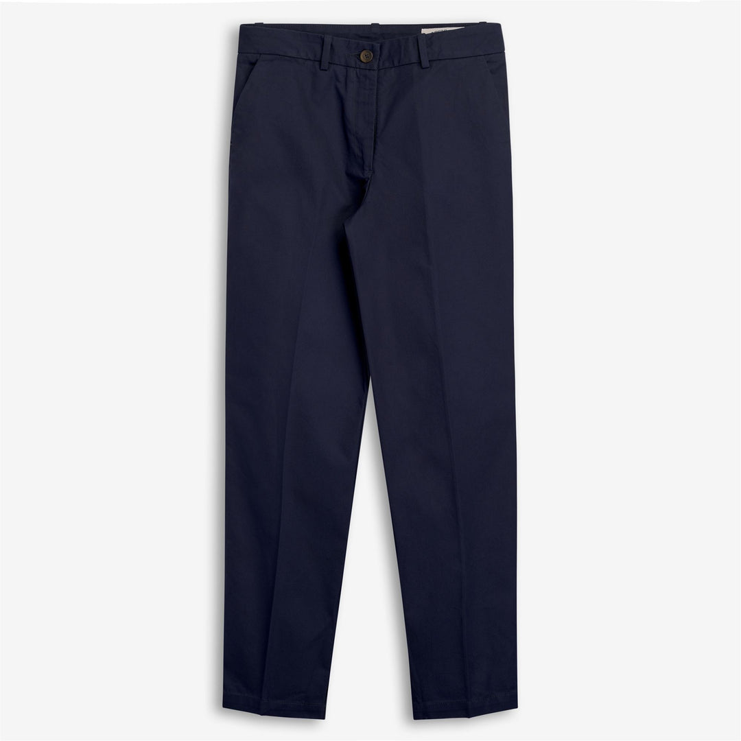 Dunkelblaue Damen-Chino-Hose für die Freizeit 01