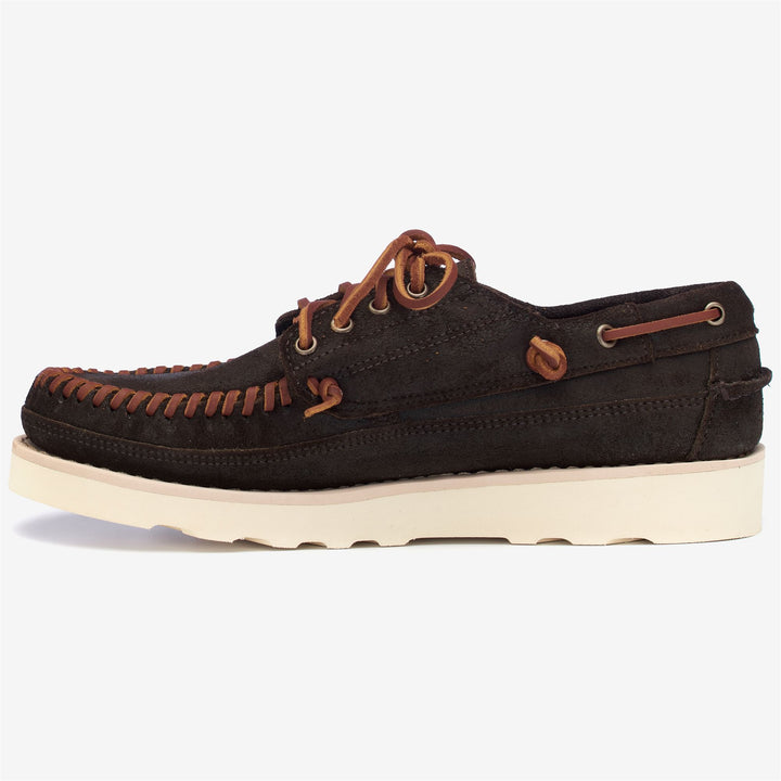 Dark Brown Men's Leather Low Cut Moccasins for Leisure Activities 3