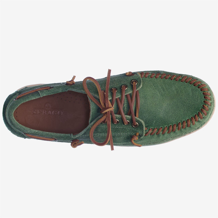 Olive Yellow Men's Handcrafted Outdoor Moccasins 4