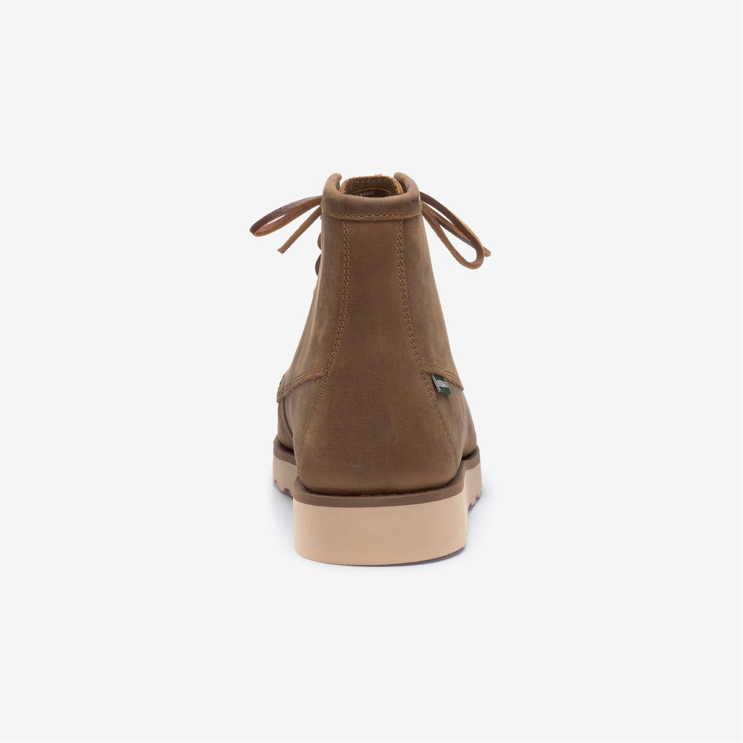 Brown Men's Moccasin Outdoor Boots with Leather Lining main