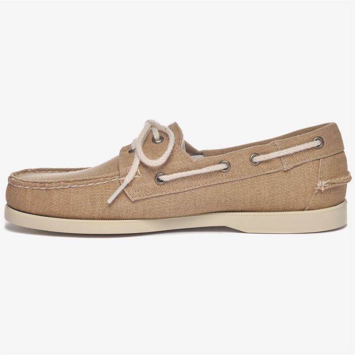 Beige Yellow Men's Nautical Moccasin Boat Shoes for Yachting 3