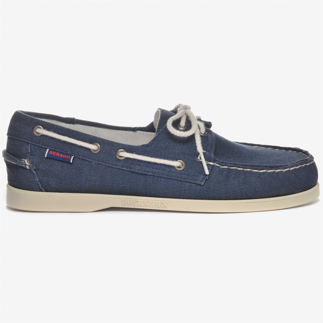 PORTLAND WASHED CANVAS Docksides Mocassin Man BLUE NAVY Adult 39|R Blue Navy