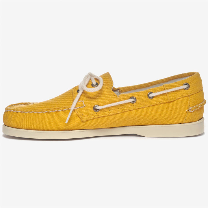 Mocassini Nautici da Uomo Giallo Senape per Vela 3