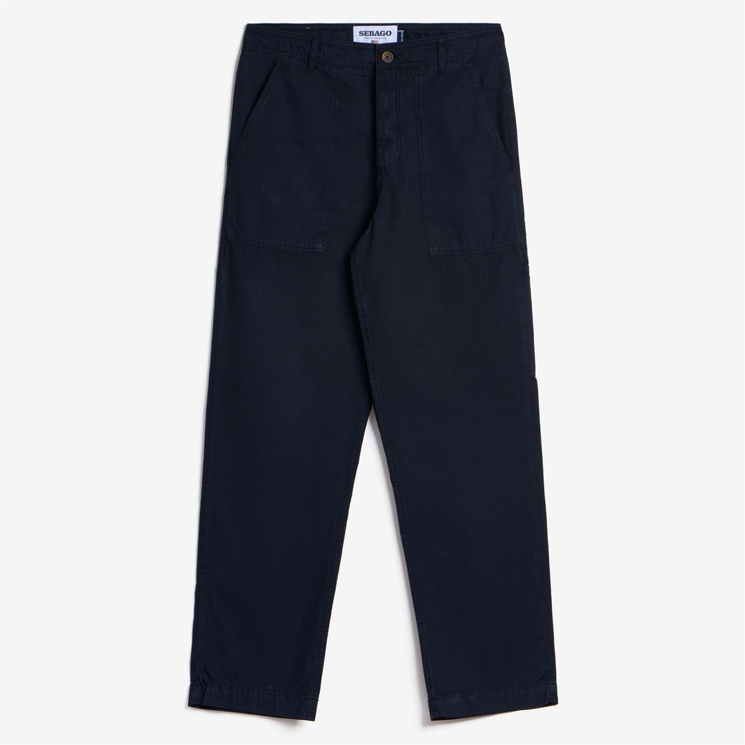 Marine Blue Men's Yachting Cargo Pants with Maxi Patch Pockets 01