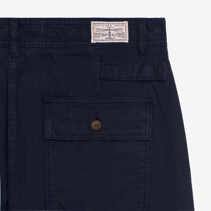 Marine Blue Men's Yachting Cargo Pants with Maxi Patch Pockets 3
