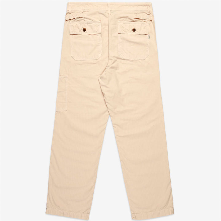 Pantaloni Cargo da Yachting Uomo Beige Giallo con Maxi Tasche 2
