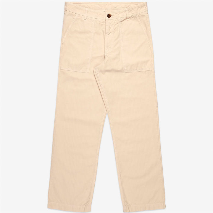 Pantaloni Cargo da Yachting Uomo Beige Giallo con Maxi Tasche 1