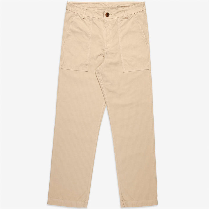 Beige-gelbe Yachting Cargohose für Herren mit entspannter Passform 1