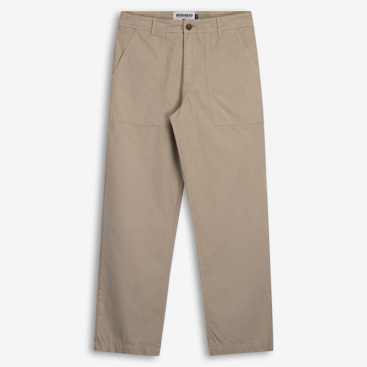 Beige-gelbe Yachting Cargohose für Herren mit entspannter Passform 1
