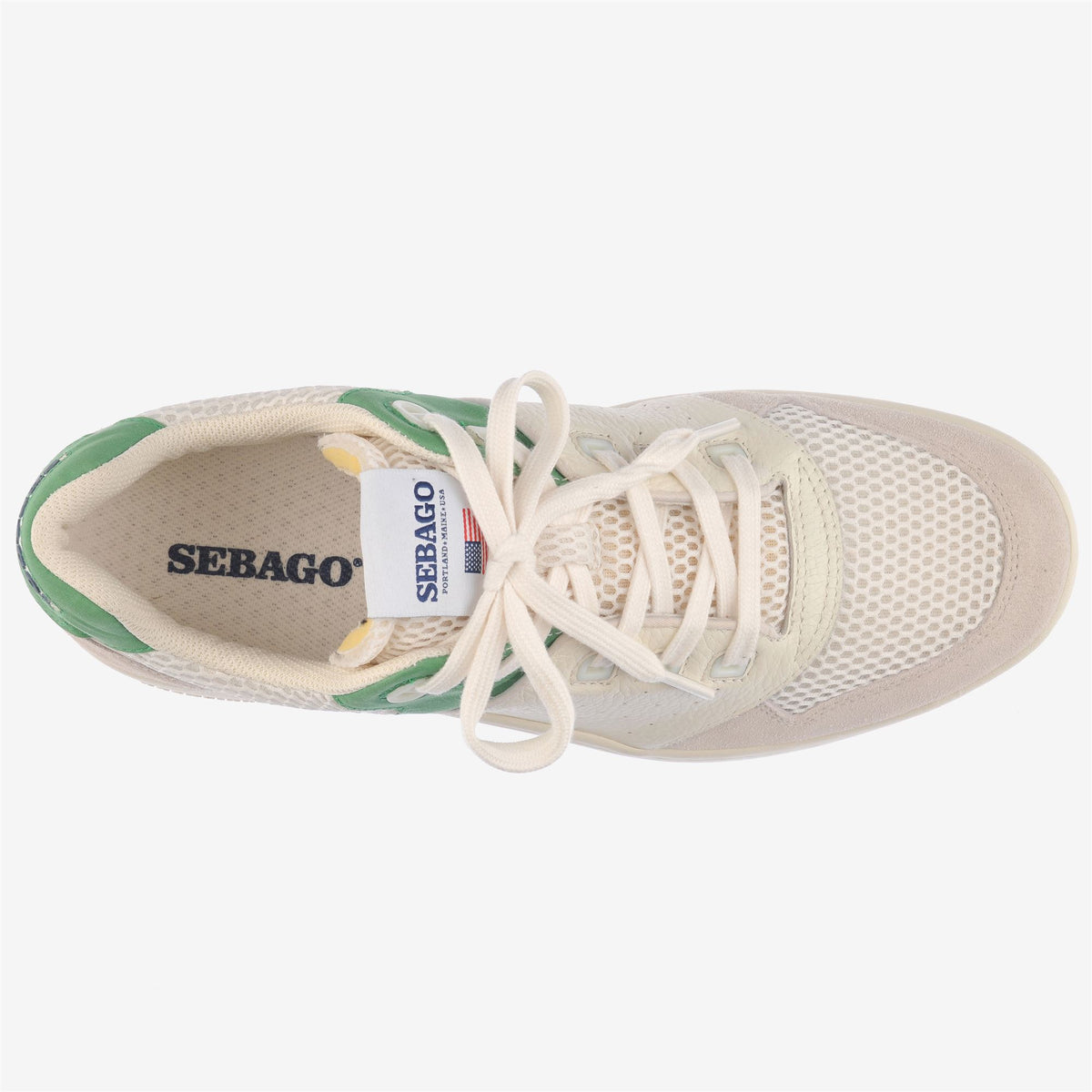 White Unisex Leather Suede Sneaker
