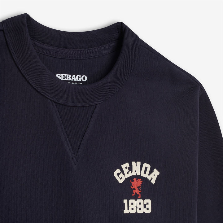 Pull ras du cou unisexe en polaire bleu marine pour les loisirs 3