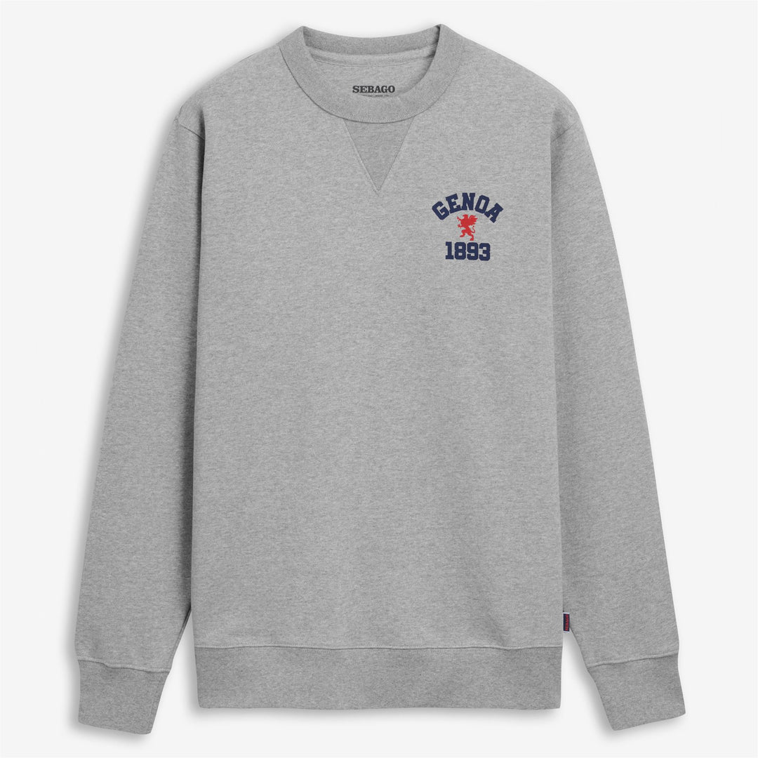 Pull polaire unisexe gris à col ras du cou pour toutes les saisons 01