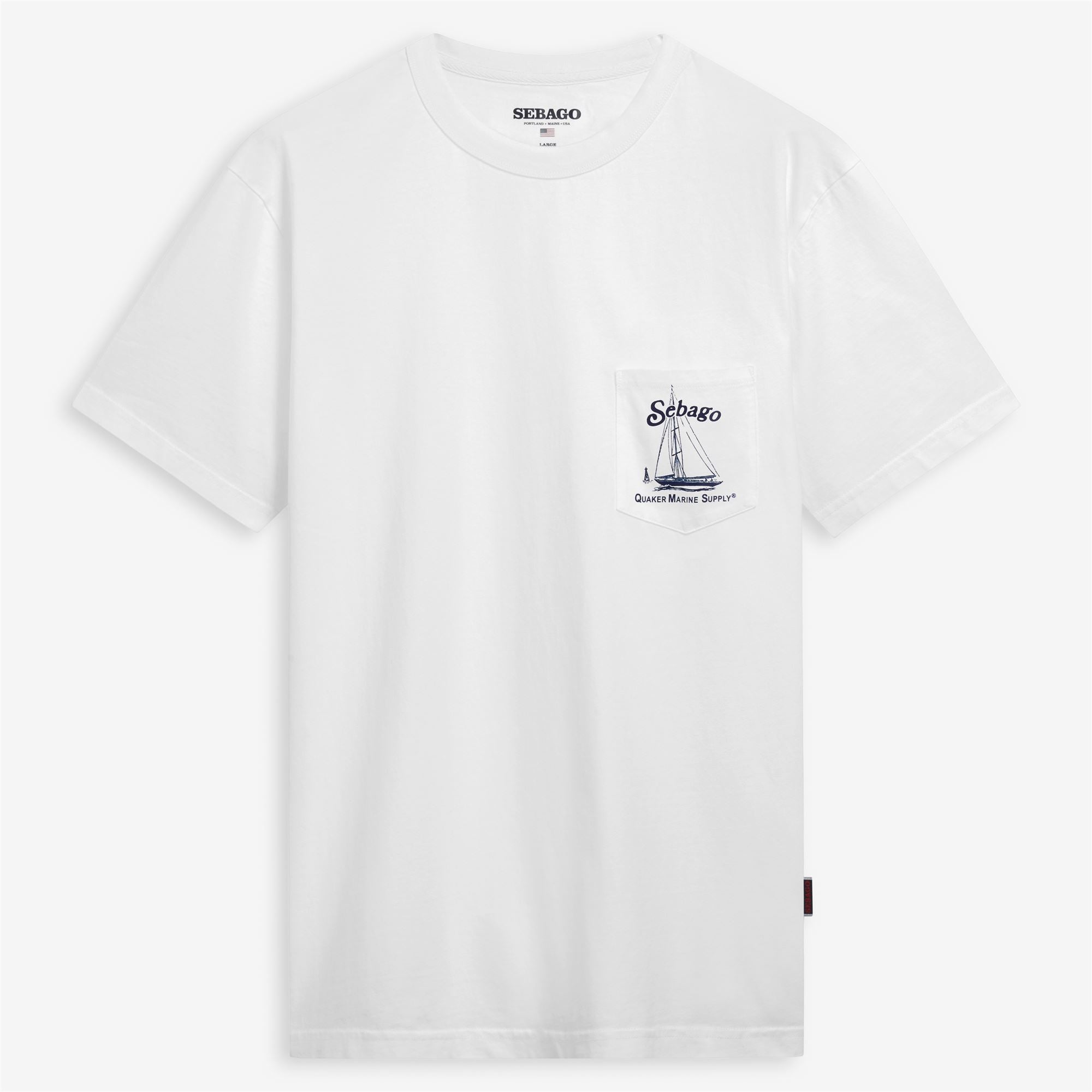 T-Shirts & Top_Unisex_HARTLAND QUAKER MARINE_T-Shirt_White Natural - Commercial 1