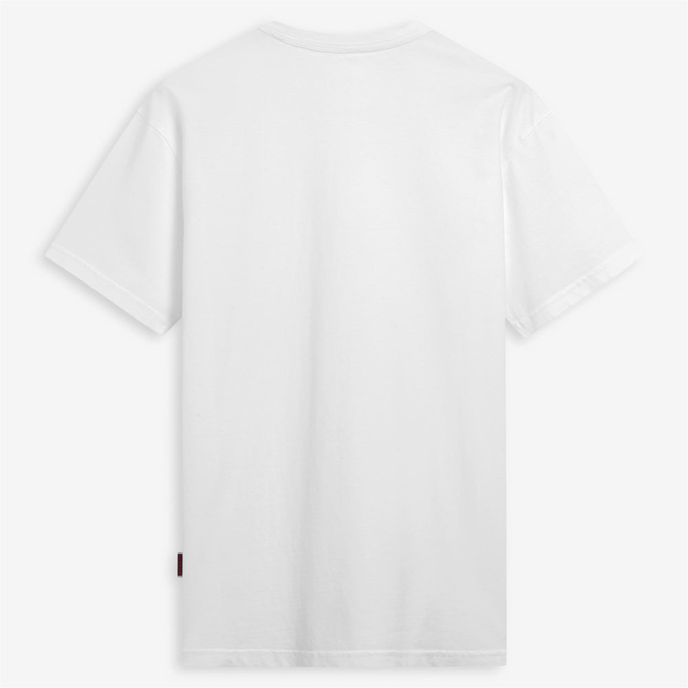 Weißes Unisex-Segel-T-Shirt mit Brusttasche 02