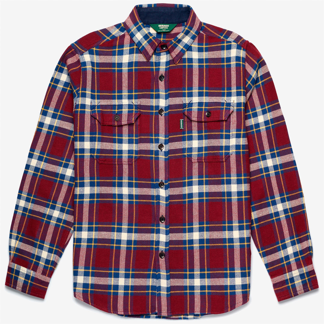 Bordeaux Unisex Cotton Flannel Overshirt for Leisure Wear 01