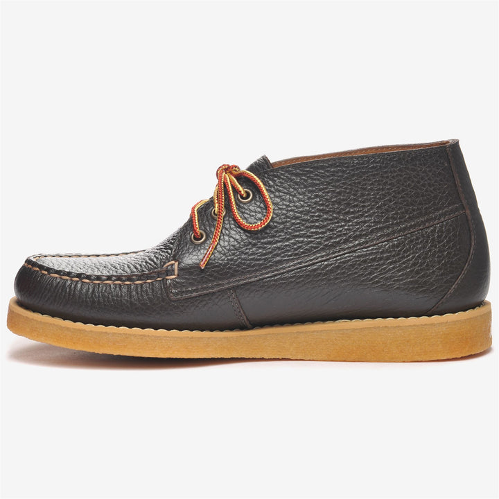 Mocasín bajo de cuero marrón oscuro para hombre para actividades de ocio 3