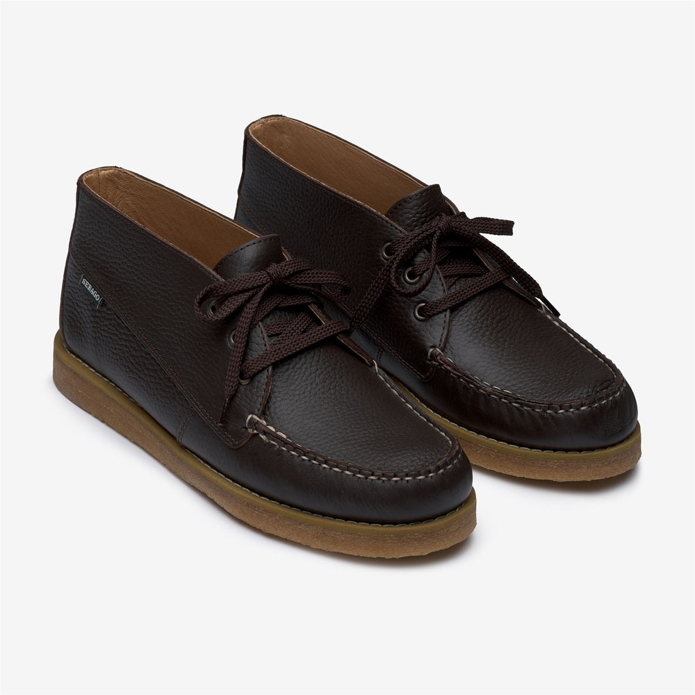 Dark Brown Men's Leather Low Cut Moccasin for Leisure Activities 02