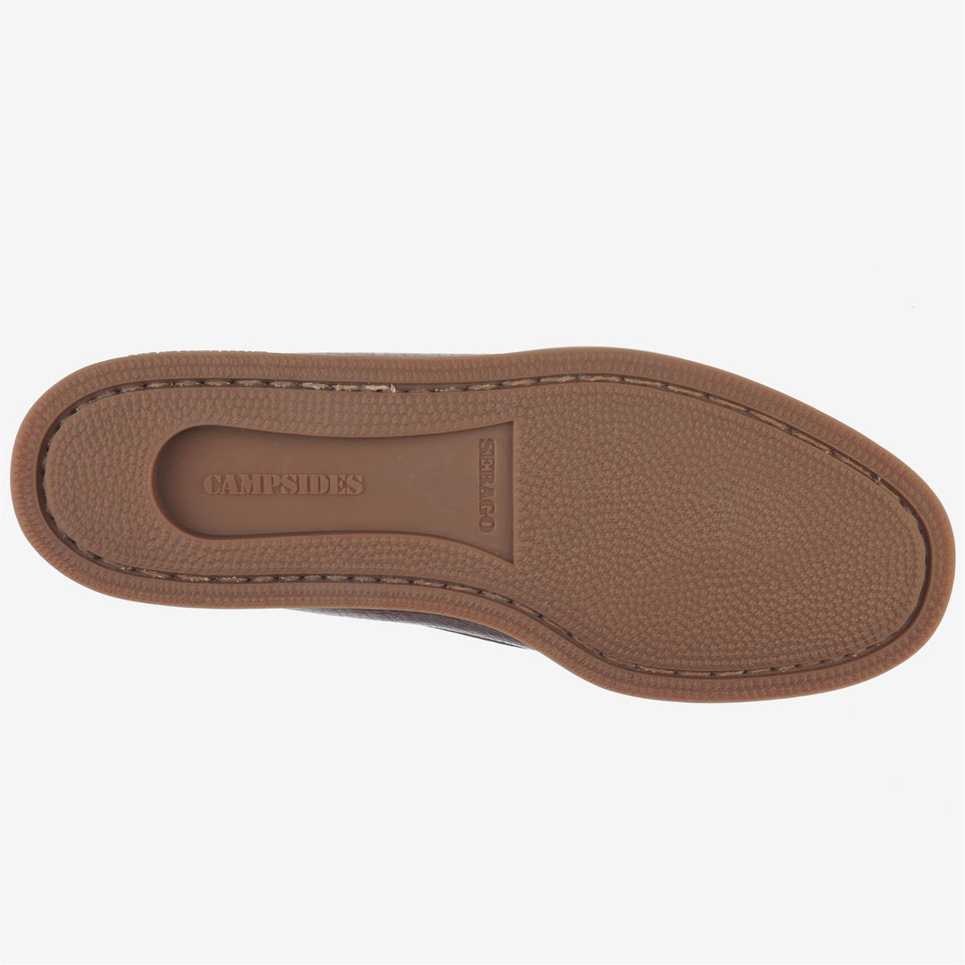 Mocasines Docksides de cuero marrón oscuro para hombre, ideales para actividades al aire libre. main