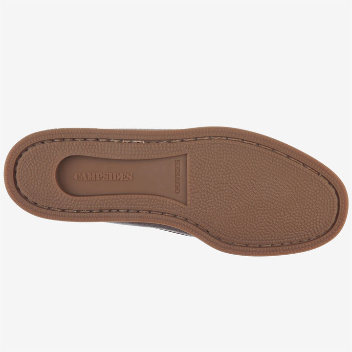 Mocasines Docksides de cuero marrón oscuro para hombre, ideales para actividades al aire libre. 2