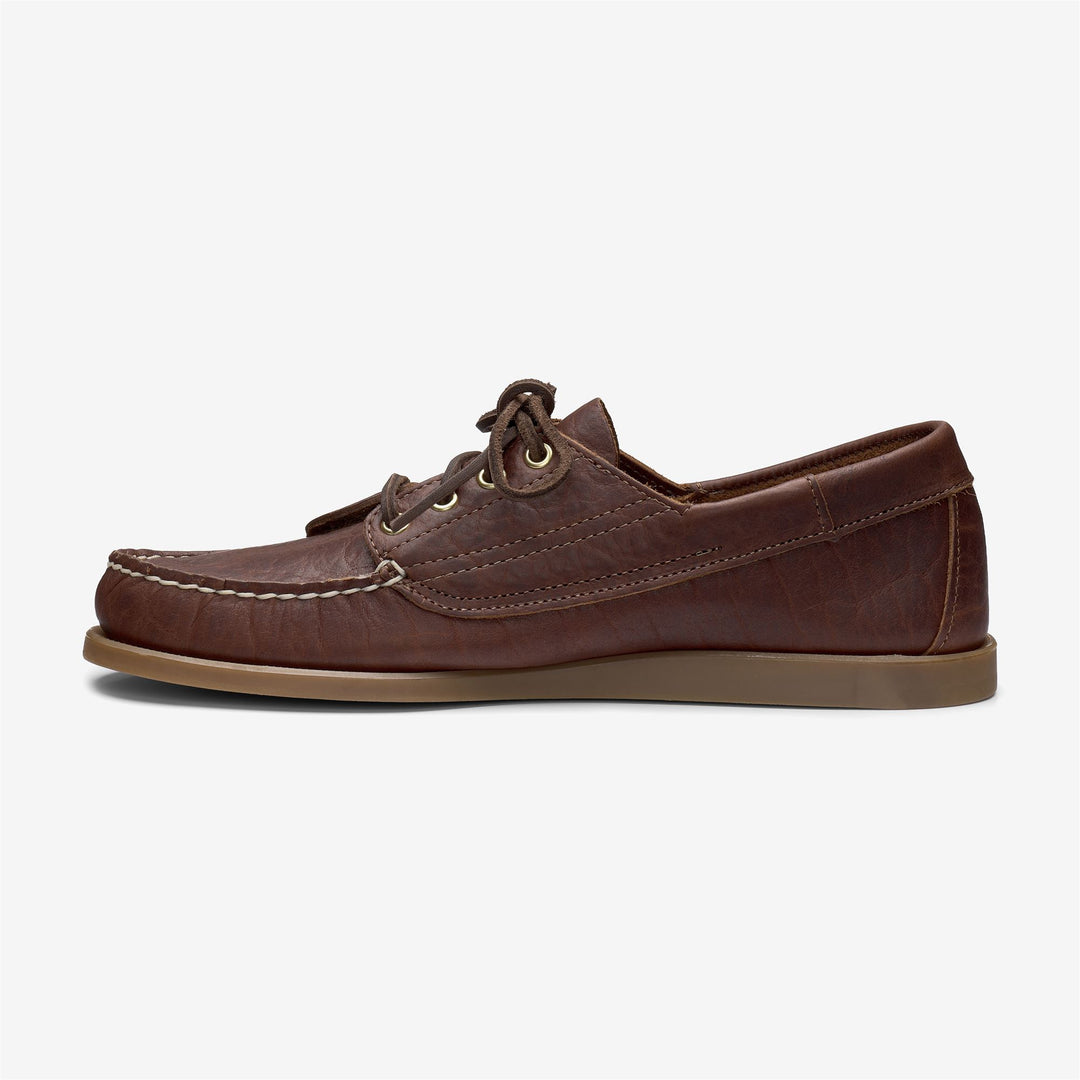 Dunkelbraune Herren-Outdoor-Ledermokassins von Docksides main