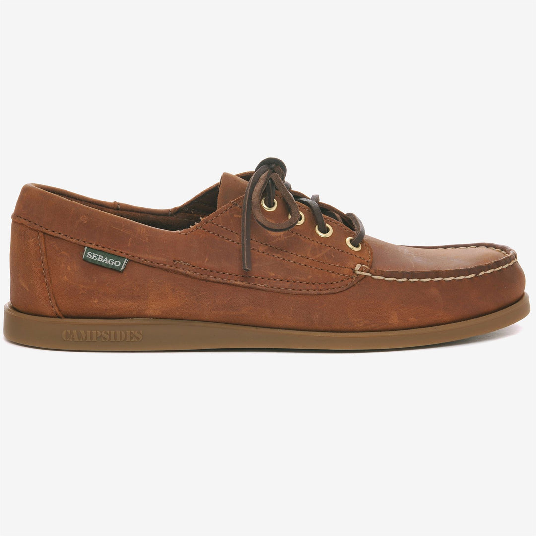 Brown Men's Artisan Moccasin Docksides for Outdoor Wear 01