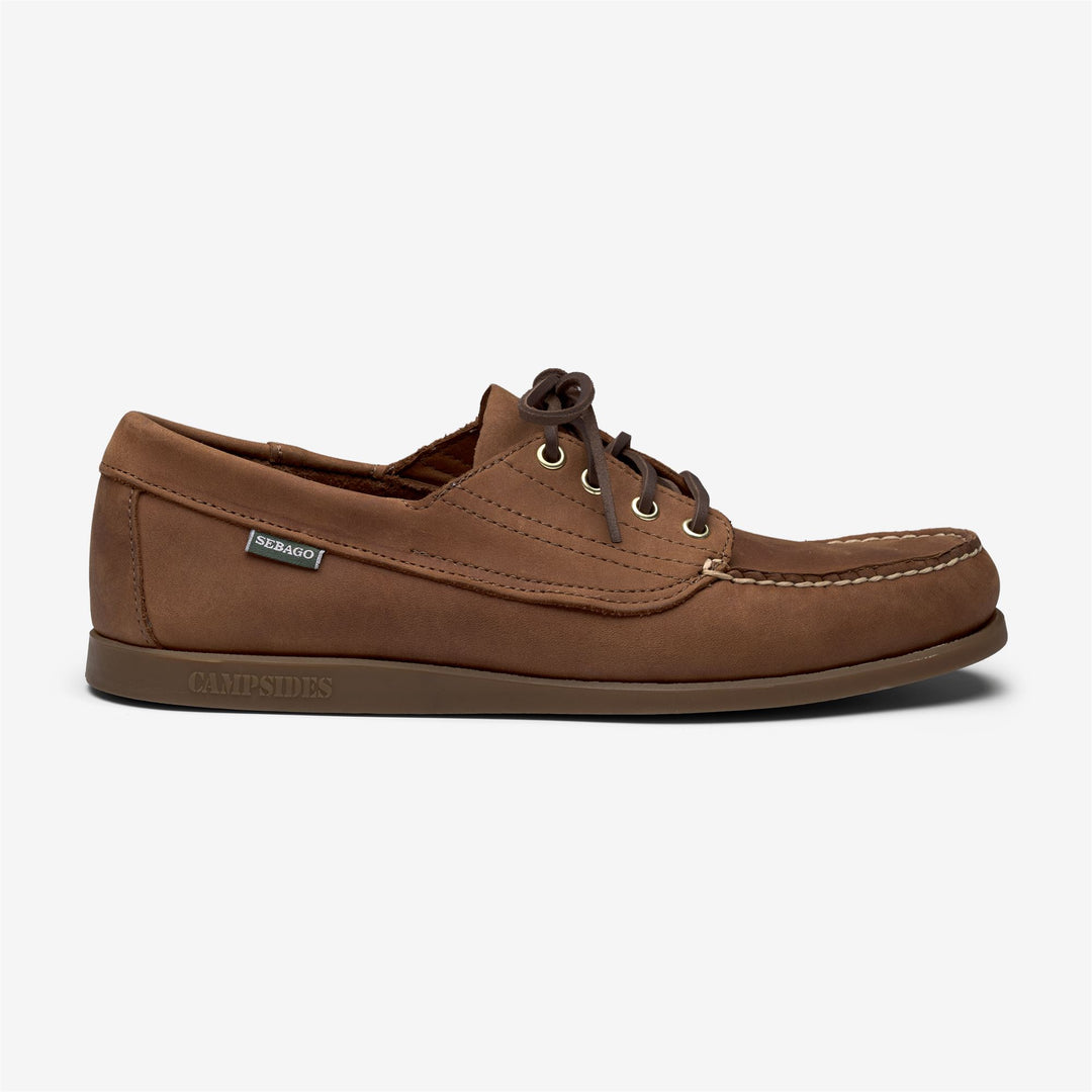Brown Men's Artisan Moccasin Docksides for Outdoor Wear 01