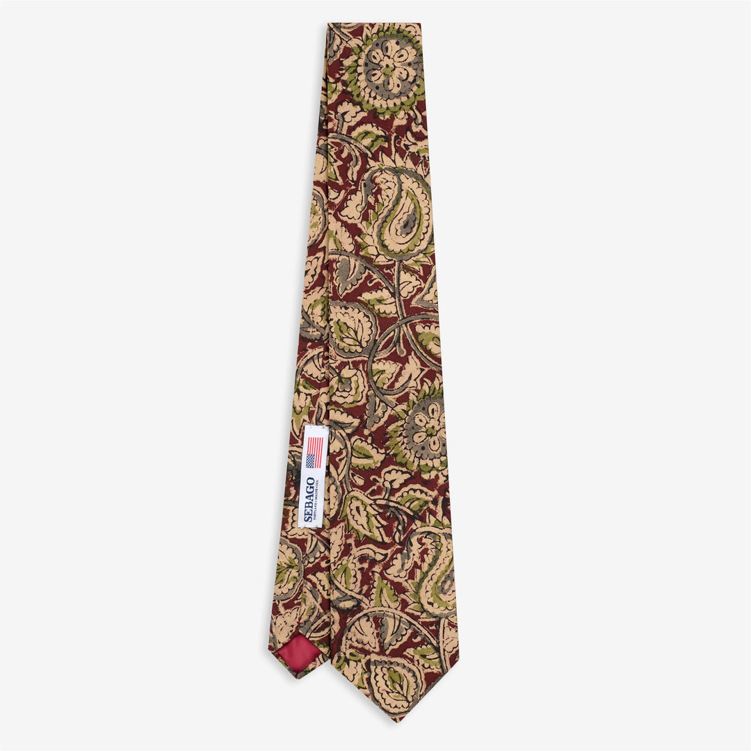 EASTBROOK TIE - Small Accessories - Tie - Man - FANCY BEIGE-GREEN-BORDEAUX 01