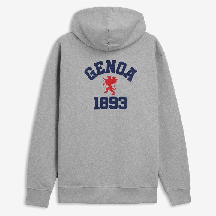 Sudadera con capucha unisex de forro polar gris con capucha ajustable y bolsillo delantero 2