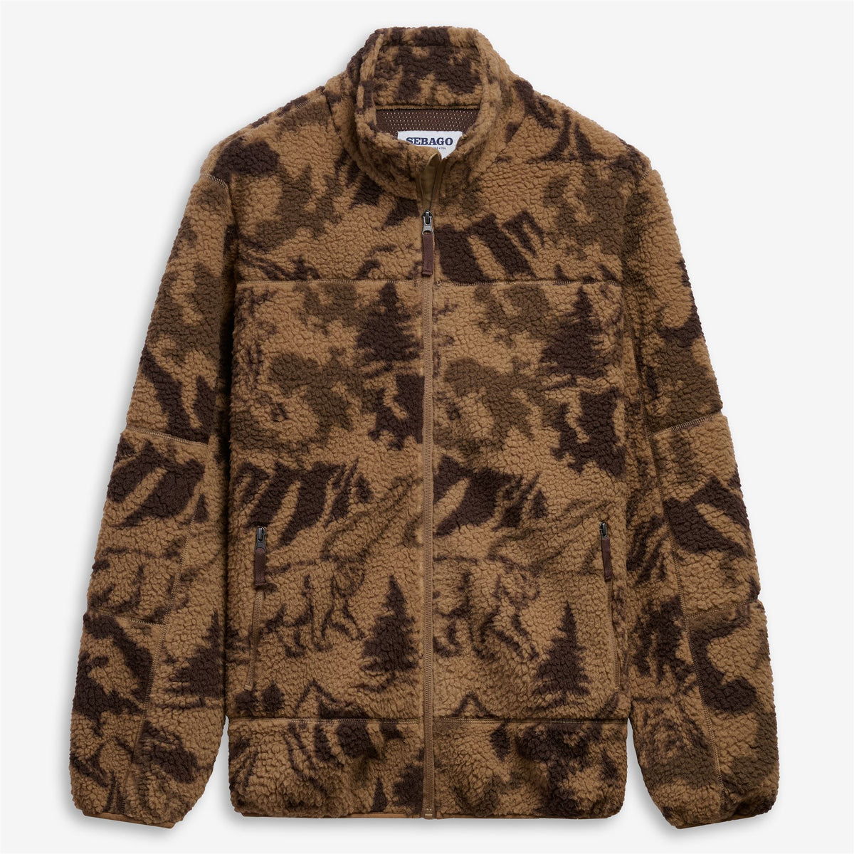 Fleece_Unisex_KAMOURASKA_Full Zip_Beige-Brown - Commercial 1