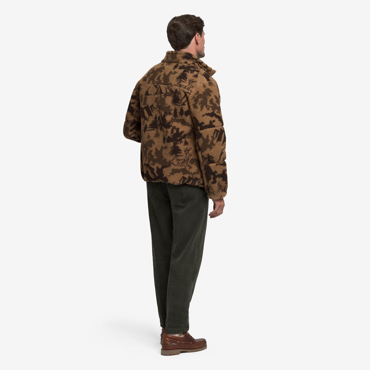 Beige Unisex-Fleecejacke