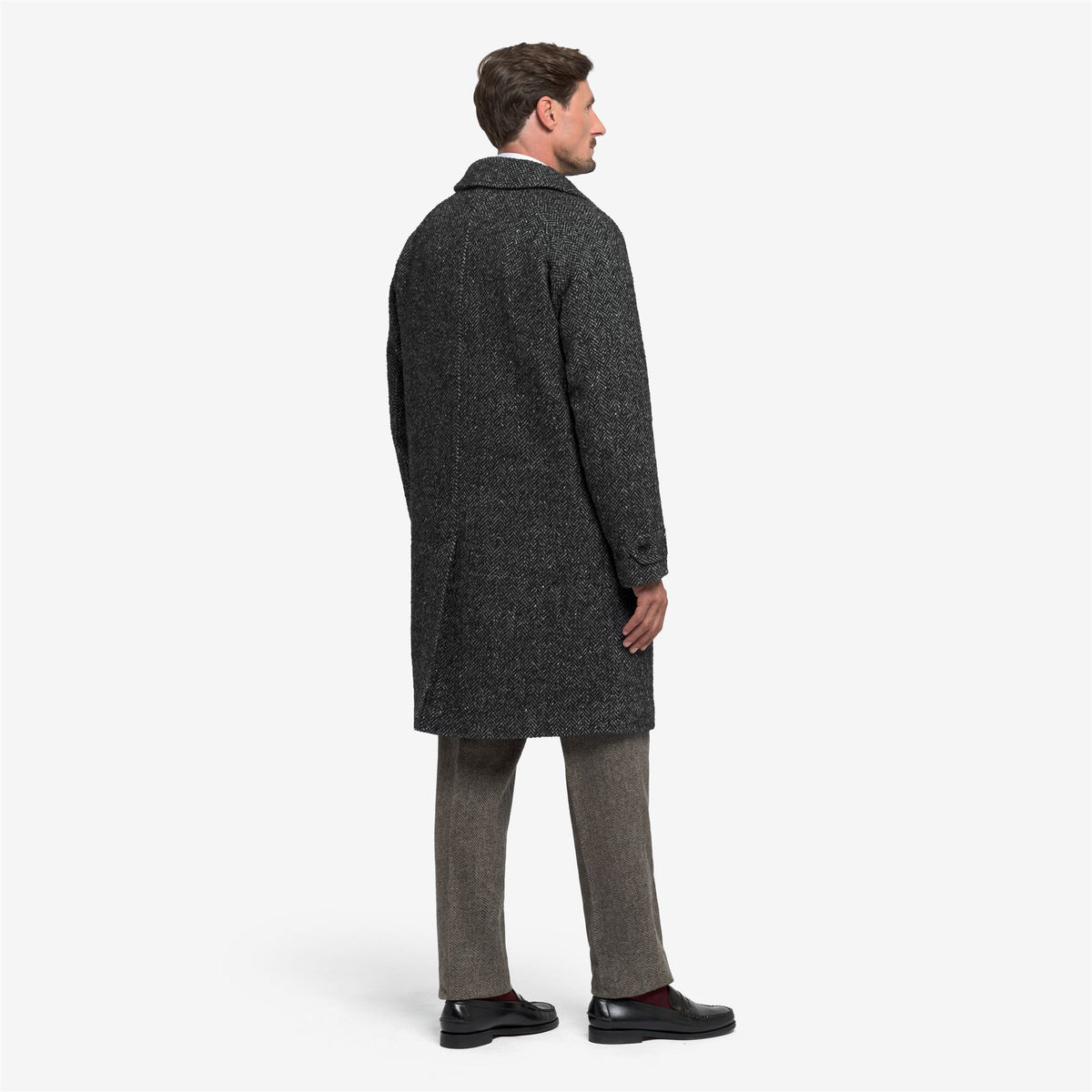 Grey Unisex Wool Mohair Tweed Jacket