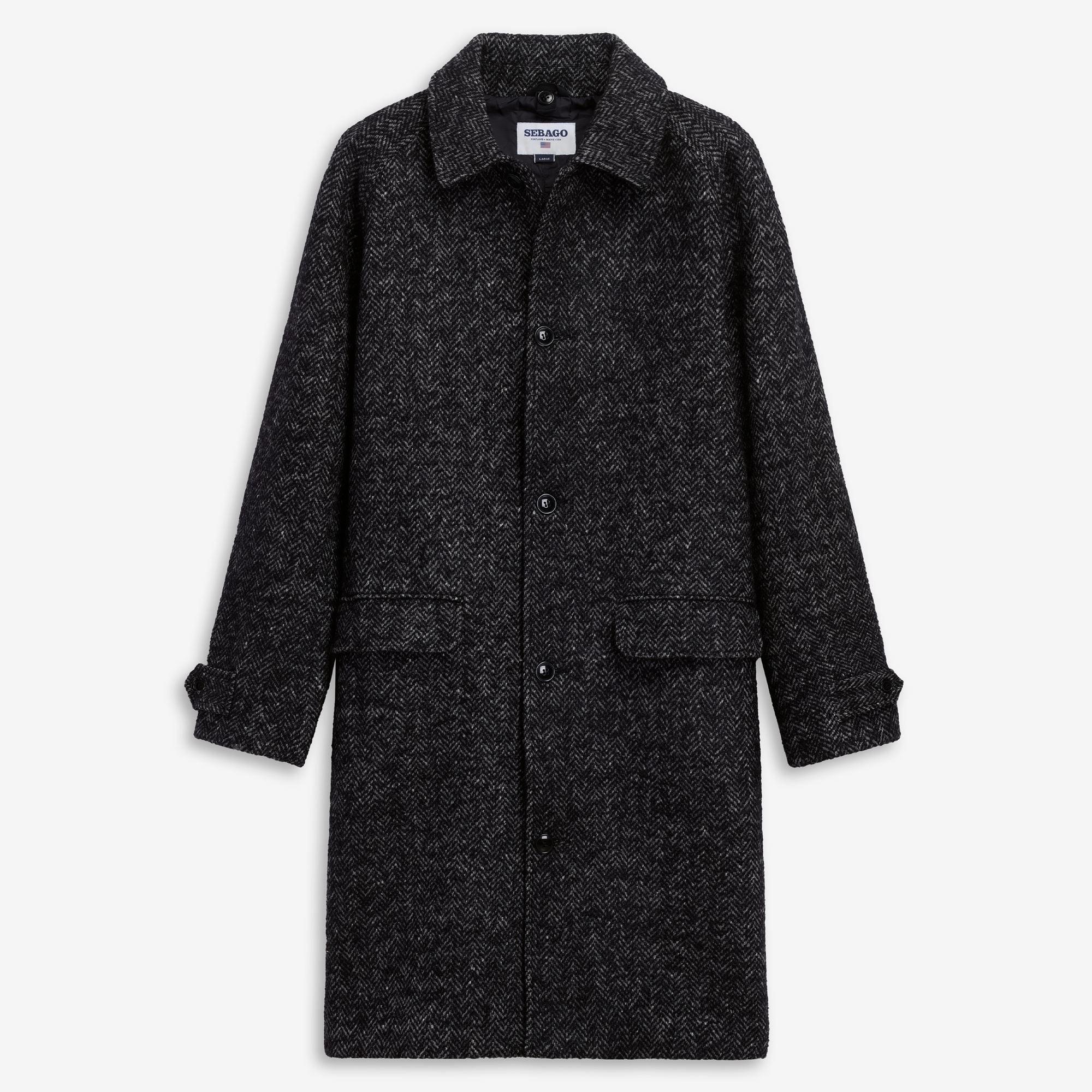 Jackets_Unisex_BINGHAM MOHAIR_Coat_Grey-Black - Commercial 1