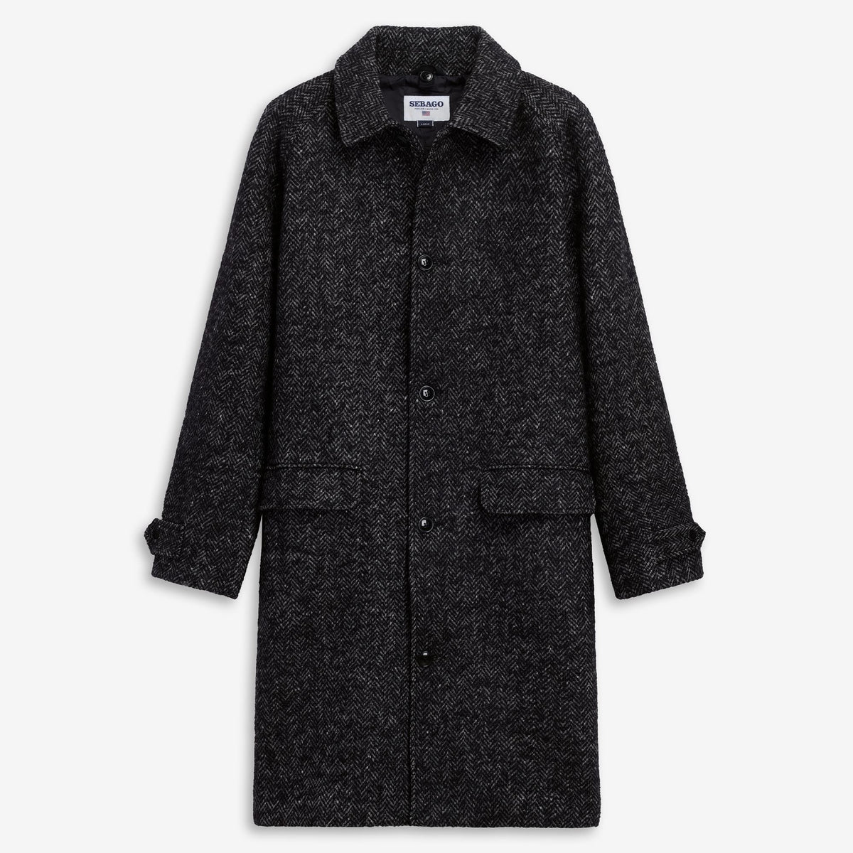 Chaqueta de tweed de lana y mohair gris unisex