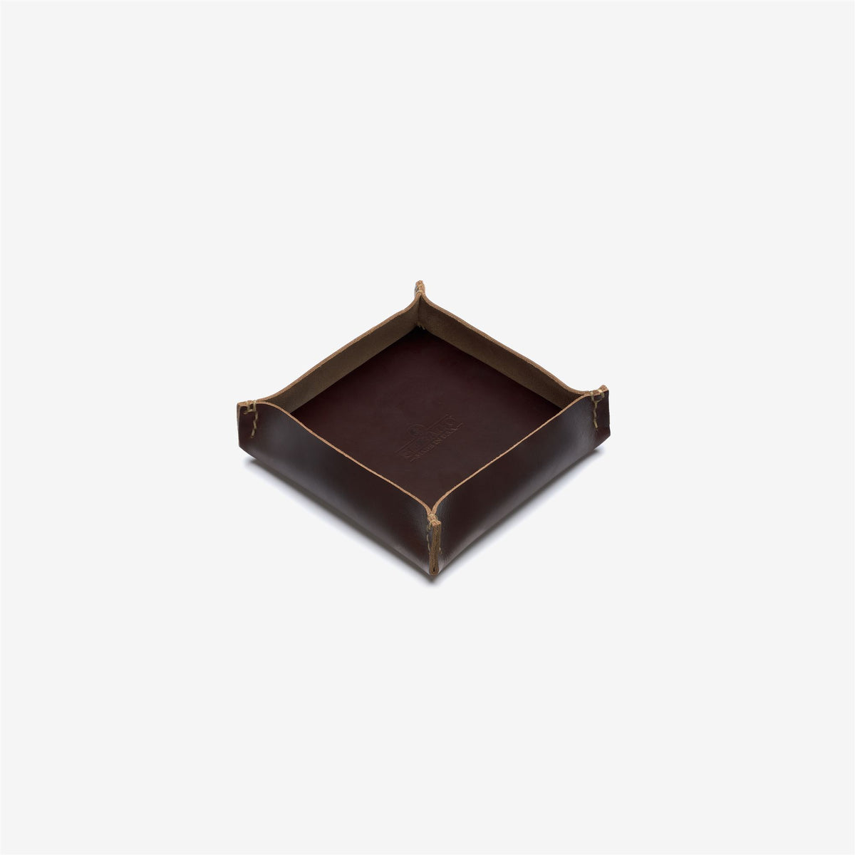 Petit accessoire en cuir marron unisexe