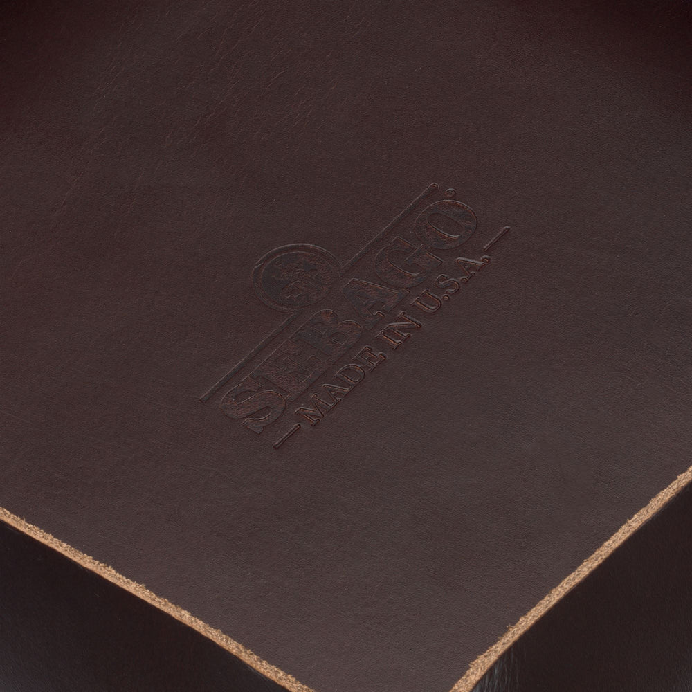 Brown Unisex Leather Valet Tray for Functional Organization 02