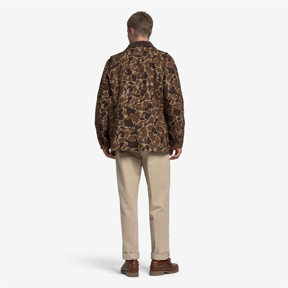 Beige Unisex Cotton Canvas Jacket with Wool Blend Lining