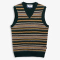 Knitwear_Unisex_STOW_Vest_Green-Yellow-Brown-Orange - Commercial 1