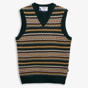 STOW - Knitwear - Vest - Unisex - Green-Yellow-Brown-Orange