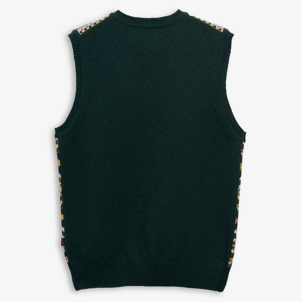 Multicolor Unisex Shetland Wool Leisure Knit Vest 02